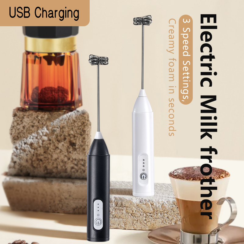 Electric Milk Frother Handheld - Bezprzewodowe spieniacze do mleka elektryczne ładowanie