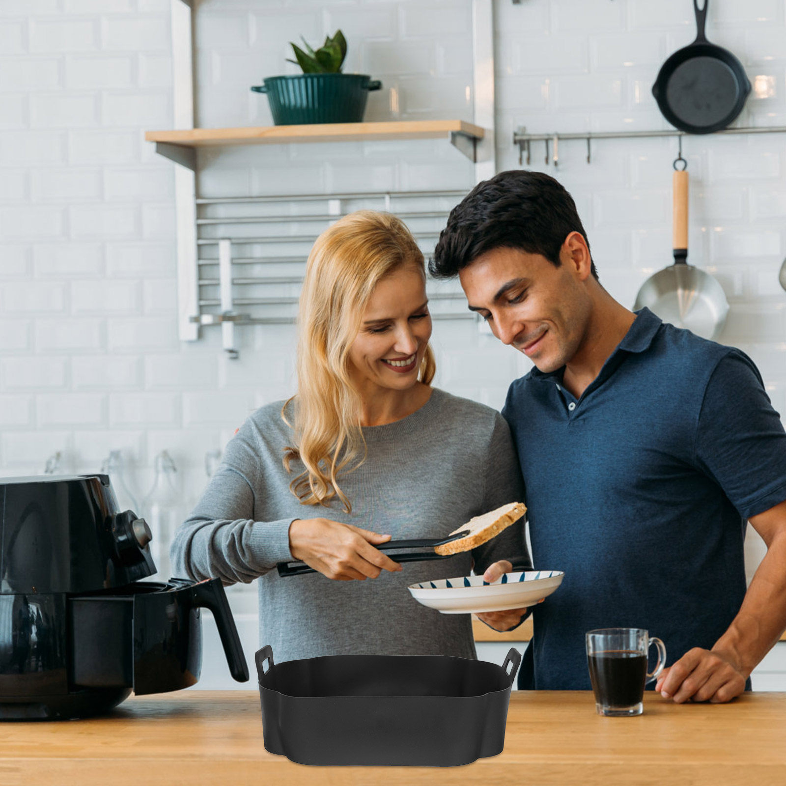 Air Fryer Silicone Pot Liner - Silikonowa wkładka do frytkownicy beztłuszczowej, nieprzywierająca