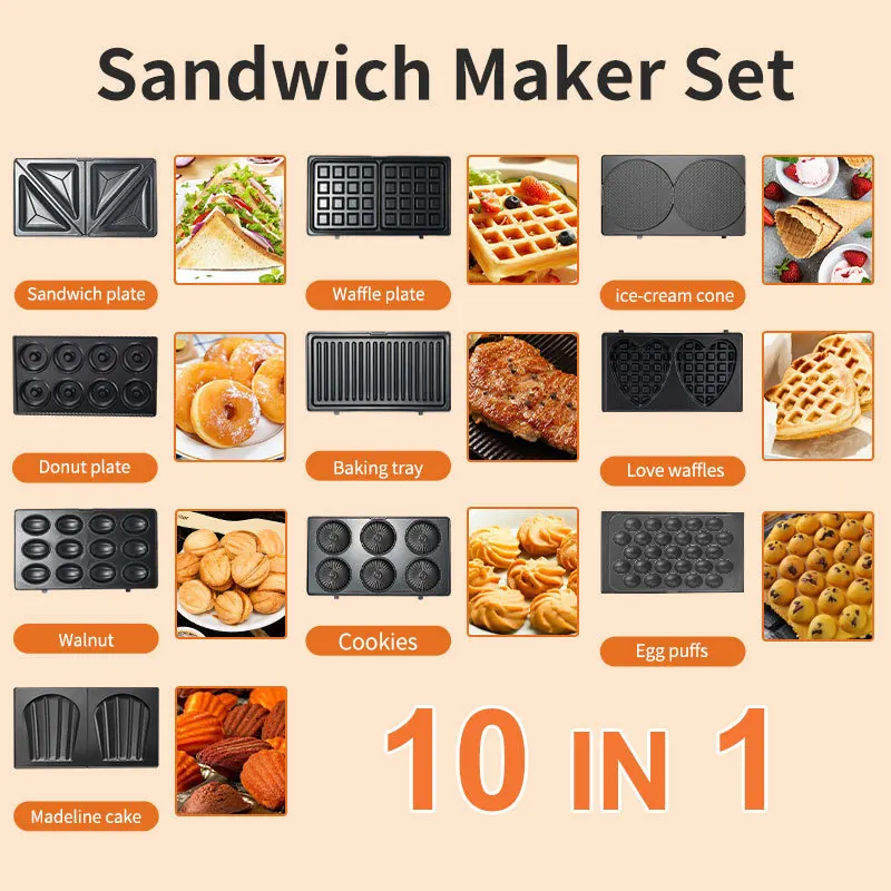 Urządzenia domowe 220/110V 10  – Mini Waffle Maker Machine recenzja i cena