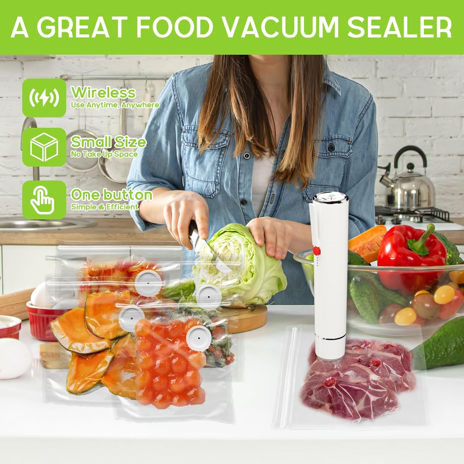 Zgrzewarka próżniowa ręczna z  – Food Vacuum Sealer Machine recenzja i cena